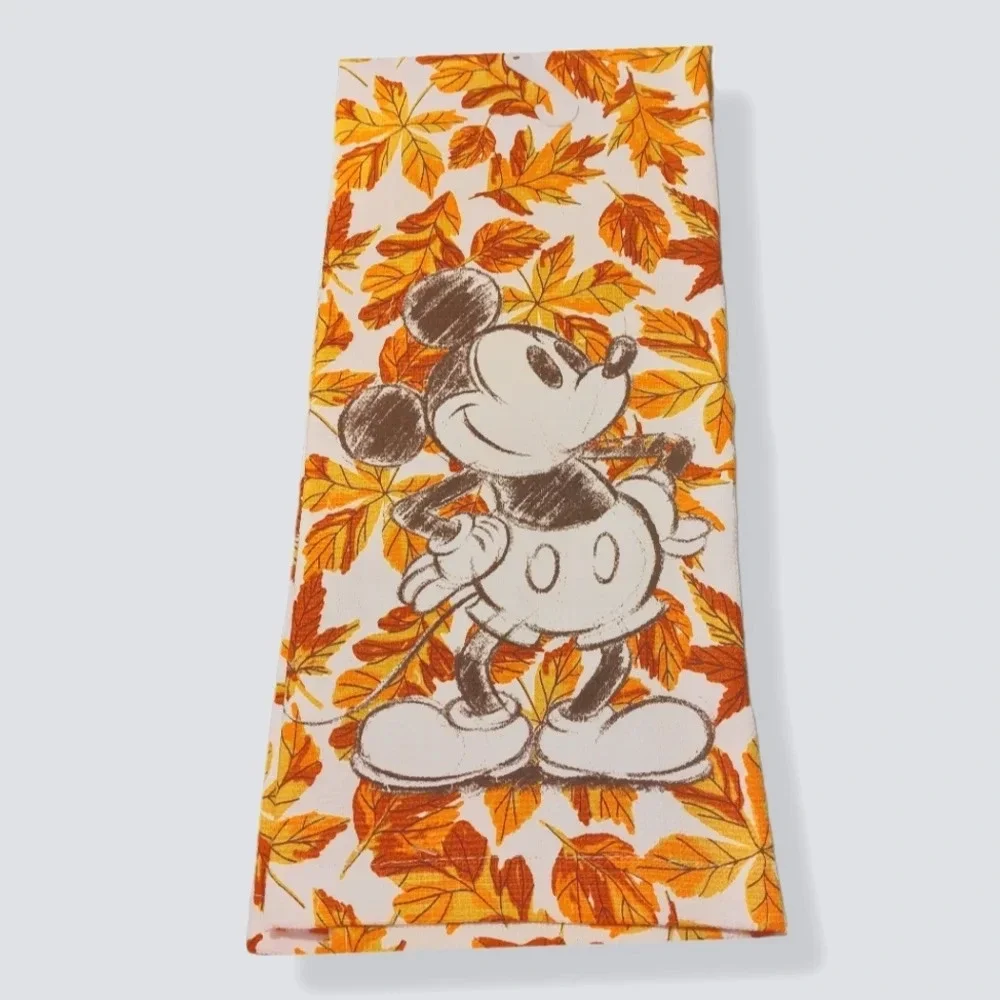 Disney Autumn Leaves Classic Sketch Mickey Kitchen Towel